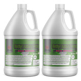 2-gallon HDPE jugs of ACS-grade Methyl Isobutyl Ketone (MIBK) with flammability warning labels, safety instructions