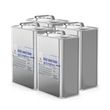 Four steel 1-quart cans of Alliance Chemical Methyl Isobutyl Ketone Technical Grade with labels and metal handles.