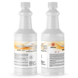 2-quart monoethanolamine (MEA) in HDPE bottles with NFPA diamond labels, Alliance Chemical branding, and on tamper-sealed