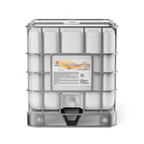 275-gallon IBC tote of Monoethanolamine (MEA) , NFPA diamond hazard label, Alliance Chemical branding