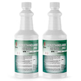 2-quart ACS grade Monoethanolamine (MEA) in HDPE bottles with NFPA diamond, Alliance Chemical brand, FIRE:2 HEALTH:3 hazard