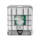 Alliance Chemical 330-gallon plastic tote of Monoethanolamine (MEA) ACS Grade with steel cage and label.