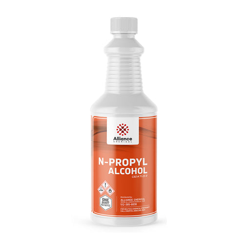 n-Propyl Alcohol in commercial packaging — primary solvent for cosmetics, lacquers, and chemical synthesis