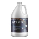 One-gallon N-Amyl Acetate ACS grade in HDPE jug, with NFPA diamond, Alliance Chemical label
