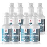 8x1 quart bottles of ACS-grade N-Propyl Alcohol in HDPE containers with Alliance Chemical branding, and ribbed safety caps