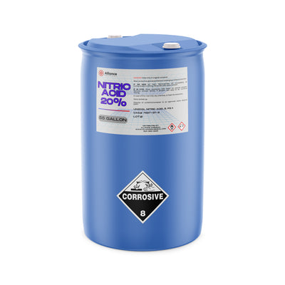 Nitric Acid 20% - 55 Gallon Poly Drum