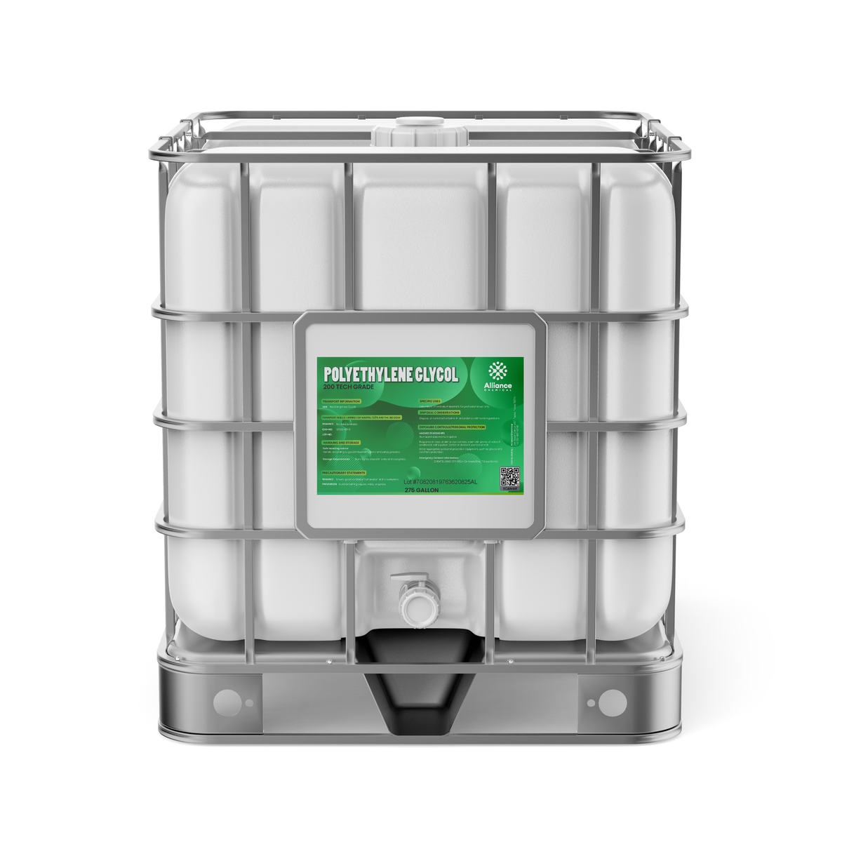 Polyethylene Glycol 200 Technical Grade - 275 Gallon IBC Tote