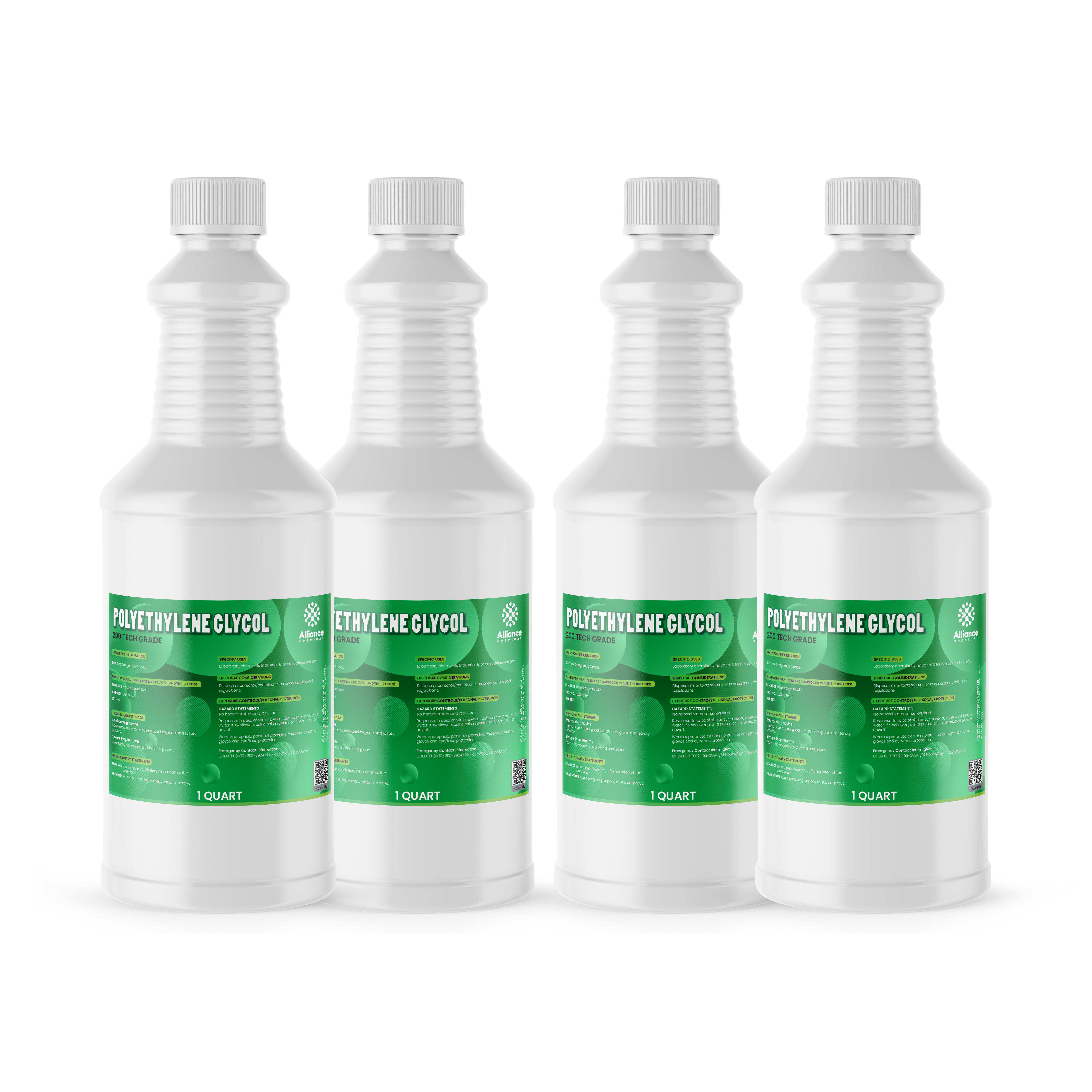 Polyethylene Glycol 200 Technical Grade - 4 Quarts