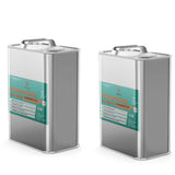 Two 5-gallon steel pails of Alliance Chemical Perchloroethylene ACS Grade with metal handles and product labels.