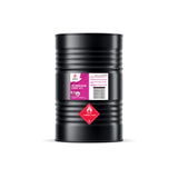 55-gallon black steel drum of Petroleum Ether ACS reagent-grade solvent with Alliance Chemical label, and ribbed exterior