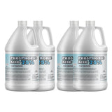 Four 1-gallon HDPE jugs of Alliance Chemical Phosphoric Acid 75 ACS Grade with white screw caps and labels