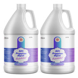 Two 1-gallon HDPE jugs of Alliance Chemical 30% Propylene Glycol Inhibited with white caps and product labels