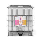 Alliance Chemical 275-gallon plastic tote of 40% Propylene Glycol Inhibited with a metal cage and a white valve.