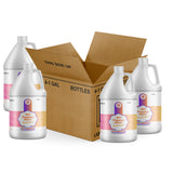 Four 1-gallon HDPE jugs of Alliance Chemical 40% Propylene Glycol Inhibited with white caps, handles, and labels