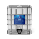 Alliance Chemical 275-gallon plastic tote of 30% Propylene Glycol Technical Grade with steel cage and label.