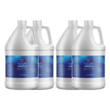 Four 1-gallon HDPE jugs of Alliance Chemical 30% Propylene Glycol Technical Grade with white caps and labels