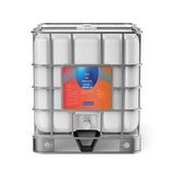 Alliance Chemical 275-gallon tote of 50% Propylene Glycol Technical Grade with steel cage and spigot.
