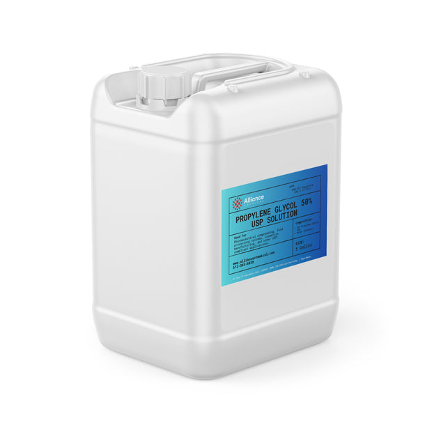 Alliance Chemical propylene glycol 40% USP grade in white 5-gallon HDPE container with screw cap