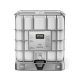 One 275-gallon tote of Alliance Chemical Sodium Bisulfite 25% Solution – Technical Grade with a steel cage.