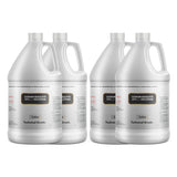 Four 1-gallon Alliance Chemical Sodium Bisulfite 25% Solution HDPE jugs with handles, white screw caps, and product labels.