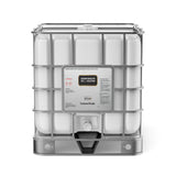 One 330-gallon tote of Alliance Chemical Sodium Bisulfite 25% Solution with steel cage and label.