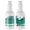 1-quart white HDPE bottle of Sodium Bisulfite 40% solution by Alliance Chemical, featuring safety warnings and NFPA diamond hazard label.