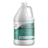 Alliance Chemical One-gallon HDPE container of Sodium Bisulfite 40% solution, with NFPA diamond, safety instructions