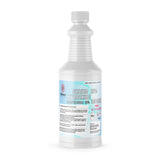 One 1-Quart Alliance Chemical Sodium Hydroxide 25% ACS Grade HDPE bottle with a ribbed screw cap and product label.