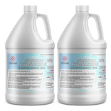 2-gallon HDPE jugs of Alliance Chemical 25% Sodium Hydroxide (Caustic Soda) ACS Grade, with UN1824 hazard labels and safety