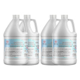 4x1-gallon HDPE jugs of 25% Sodium Hydroxide (Caustic Soda), ACS grade Alliance Chemical branded, white containers with blue