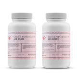 Alliance Chemical sodium metabisulfite ACS grade in white 5-pound plastic container with twist cap