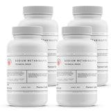 Alliance Chemical sodium metabisulfite technical grade in white 5-pound plastic container with twist-off cap