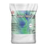One 55-lbs bag of Alliance Chemical Sodium Thiosulfate with a sealed top and product label.