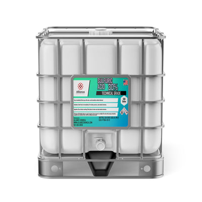 Sulfuric Acid 30% - 330 Gallon IBC Tote