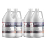 4x1-gallon HDPE jugs of 37% Sulfuric Acid electrolyte/battery grade Alliance Chemical brand, corrosive warning labels