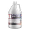 One-gallon HDPE bottle of 37% sulfuric acid electrolyte/battery grade by Alliance Chemical, with safety warnings and hazmat symbols, white container.