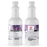 Two 1-quart plastic bottles of Alliance Chemical Sulfuric Acid 96% ACS Grade with white screw caps and product labels.