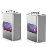 20-quart industrial toluene solvent in twin sealed metal containers, Alliance Chemical brand, purple warning label