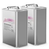 2-gallon stainless steel canisters of technical-grade Trichloroethylene (TCE) with UN, Alliance Chemical branding