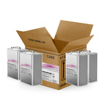 Four 1-gallon steel cans of Alliance Chemical Trichloroethylene (TCE) Technical Grade with silver handles and labels.