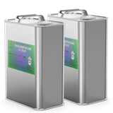 Two 1-gallon steel pails of Alliance Chemical Trichloroethylene ACS Grade with metal handles and labeled sides.
