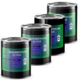 5-gallon steel drums of Trichloroethylene ACS Grade, Alliance Chemical branding, blue-green label