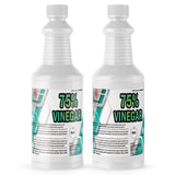 1-quart industrial 75% vinegar solution in HDPE bottle hazard warning symbol, Alliance Chemical branding
