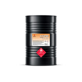 55-gallon black steel drum of ACS-grade xylene with Alliance Chemical label, flammable liquid, and industrial