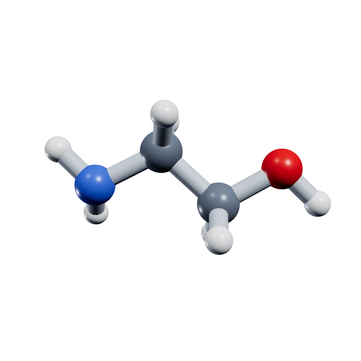 3D model of a Monoethanolamine molecule