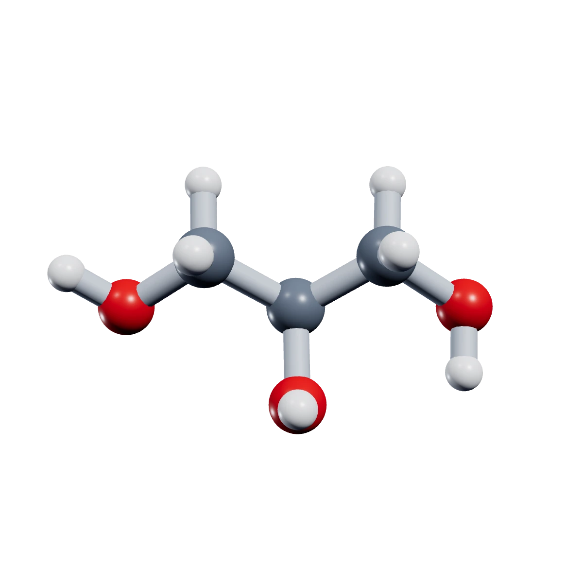 3D model of a Glycerin molecule