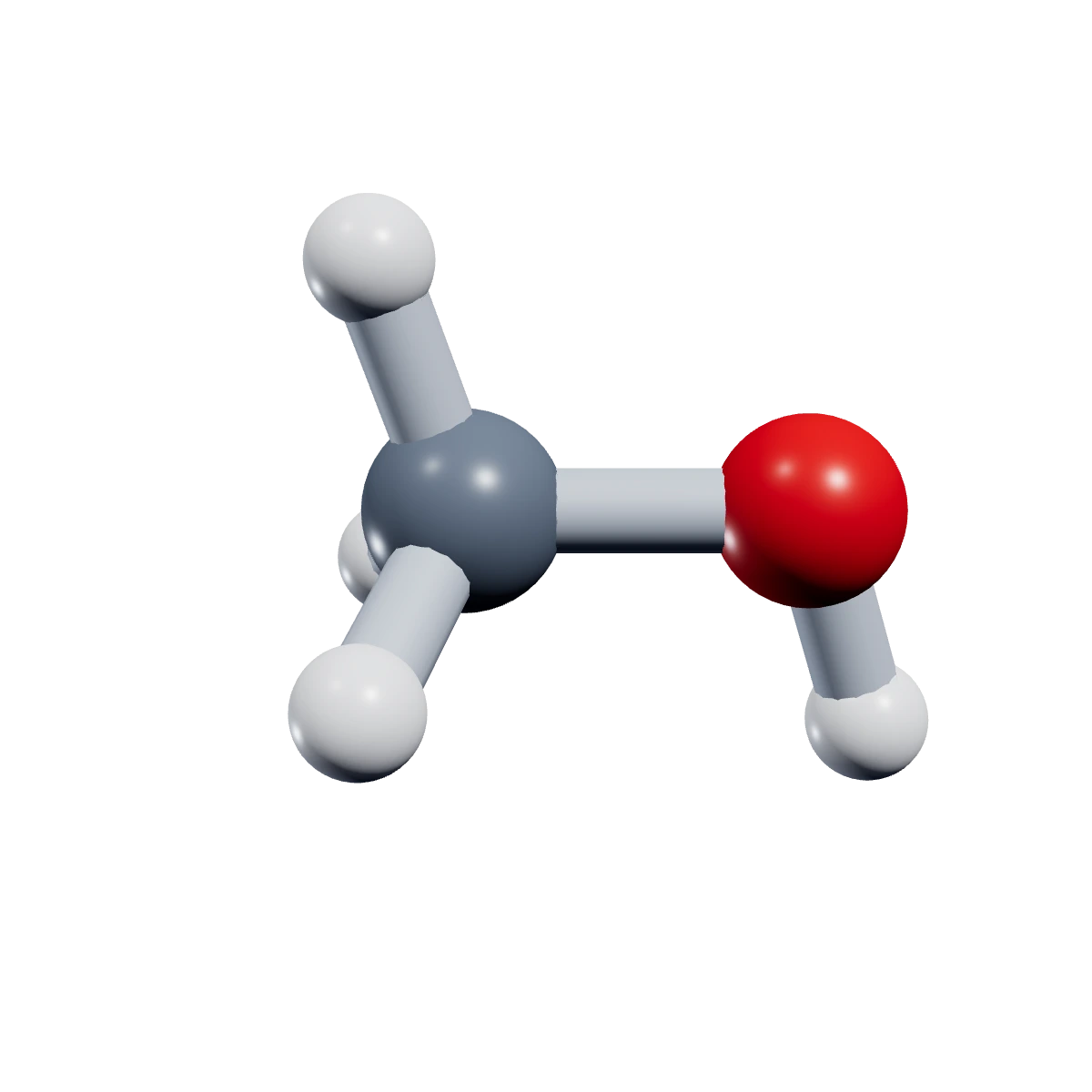 3D model of a Methanol molecule