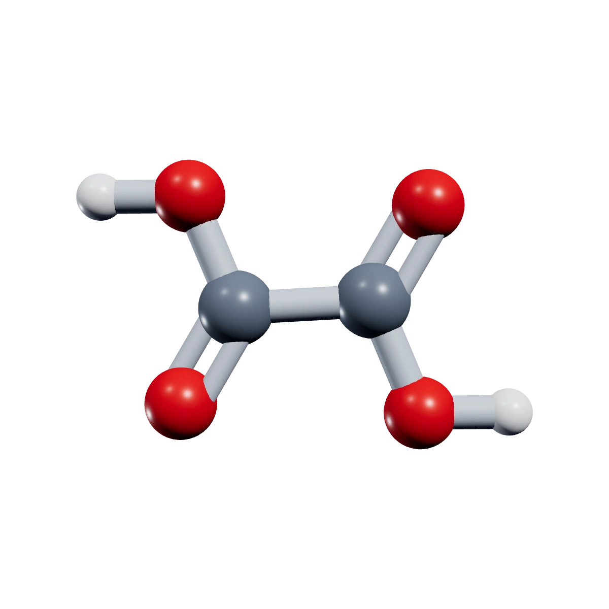 Ball-and-stick model of Oxalic acid