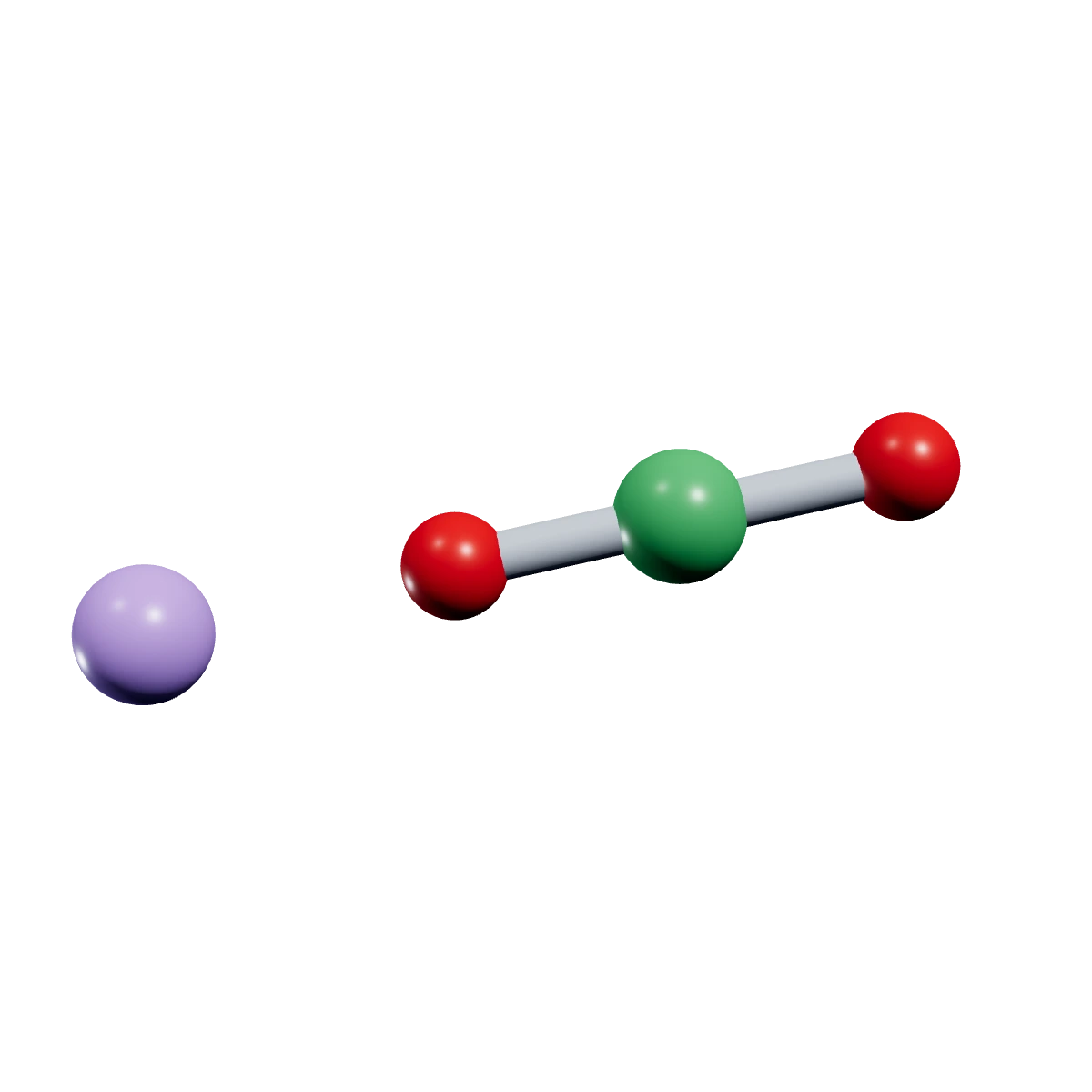 Ball-and-stick model of Sodium chlorite