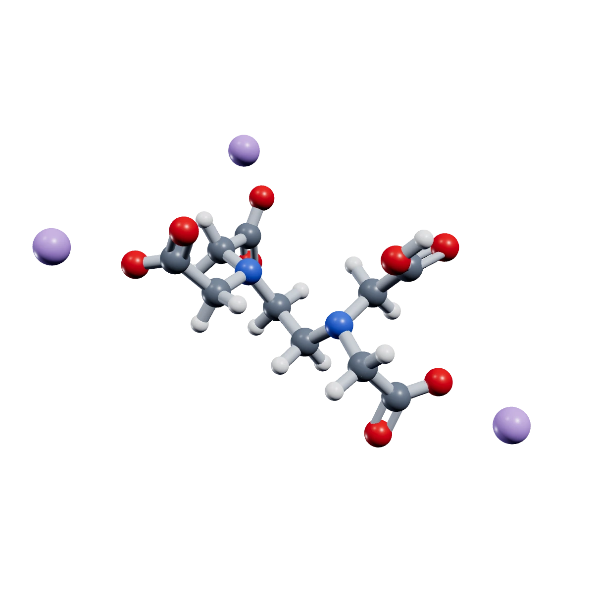 3D model of a Trisodium EDTA molecule
